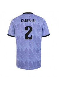 Real Madrid Daniel Carvajal #2 Fotballdrakt Borte Klær 2022-23 Korte ermer